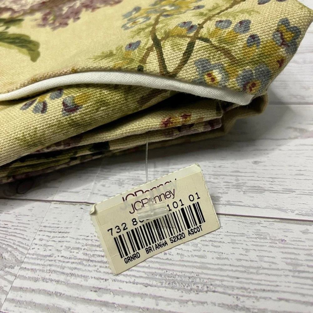 Waverly Window Valance Brianna Ascot Tassel Cottagecore 52x20 New